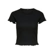 Black Polyester Tops & T-Shirt