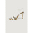 White Leather High Heel