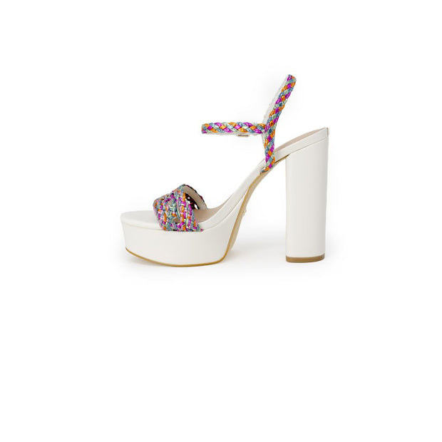 White Polyester Sandals