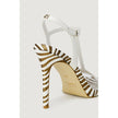 White Leather High Heel