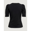 Black Cotton Tops & T-Shirt