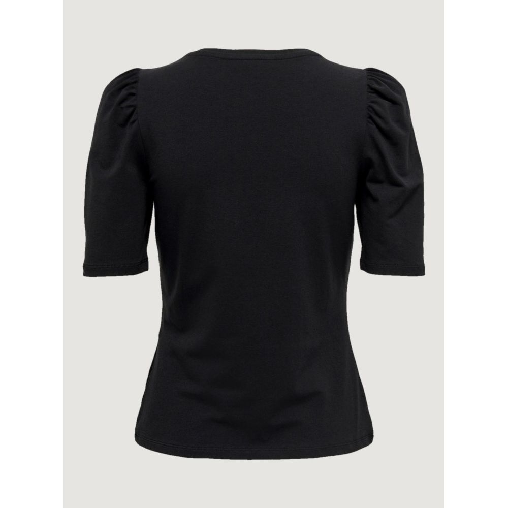 Black Cotton Tops & T-Shirt