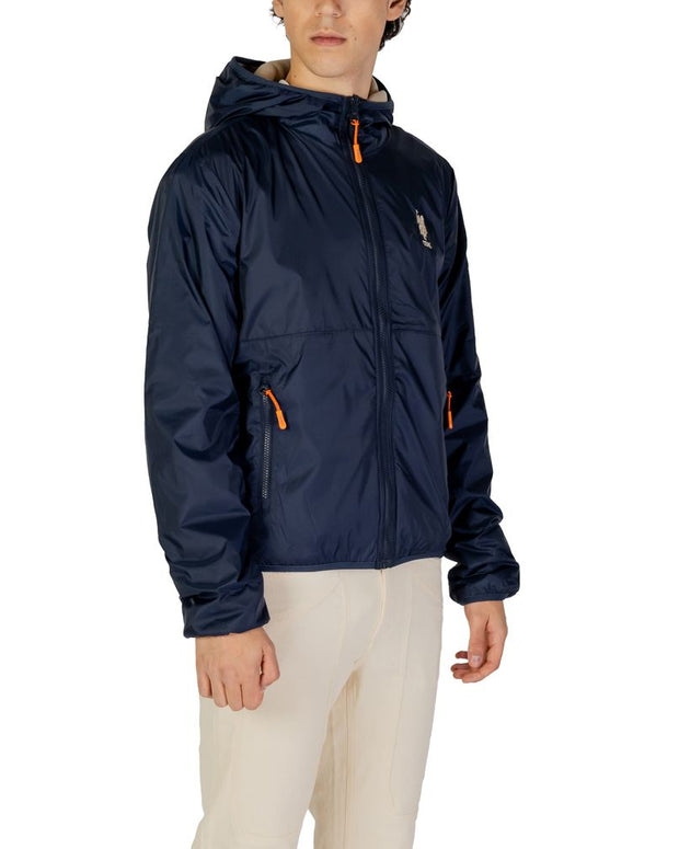 Blue Polyamide Jackets & Coat