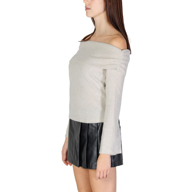 Beige Recycled Polyester Sweater