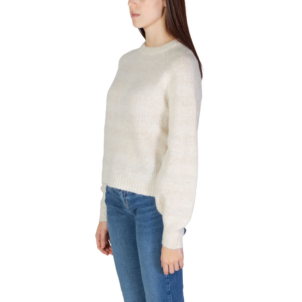 Cream Polyester Sweater