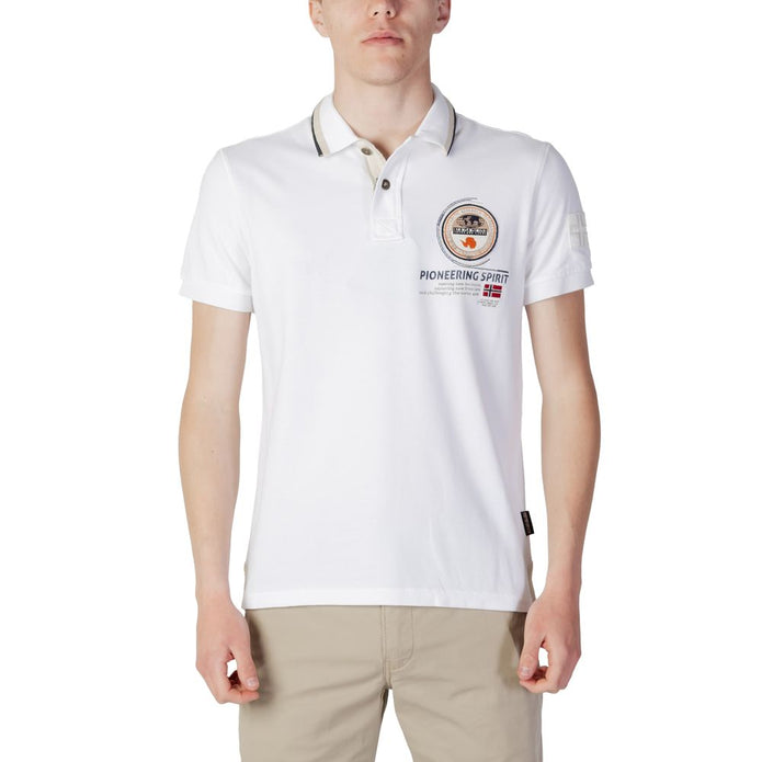 White Cotton Polo Shirt