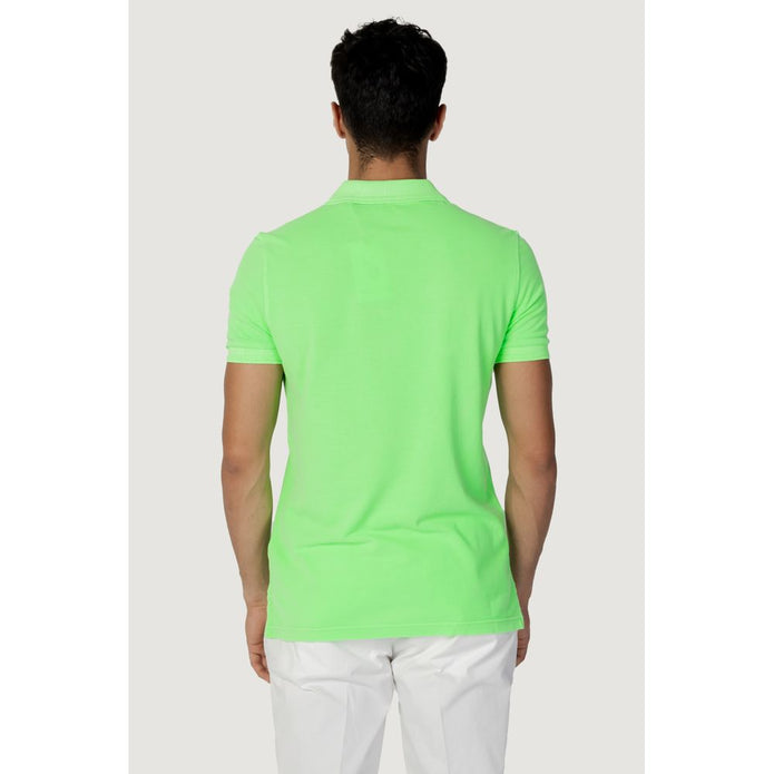 Green Cotton Polo Shirt