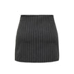 Gray Polyester Skirt