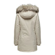 Beige Polyester Jackets & Coat