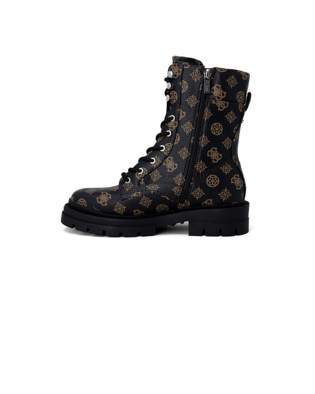 Brown Artificial Leather Boot