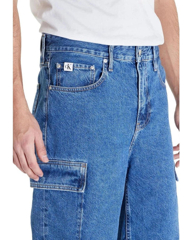 Blue Cotton Bermuda