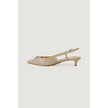 Beige Polyester Pump