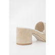 Beige Suede Sandals