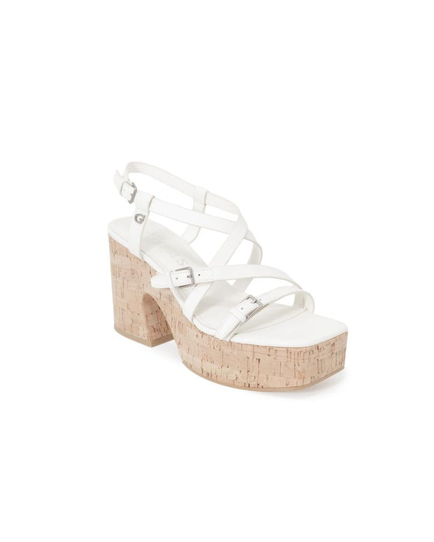 Beige Leather High Heel