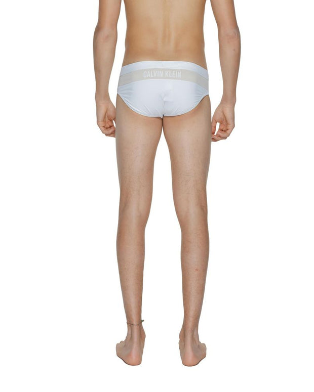 White Polyamide Swim Brief