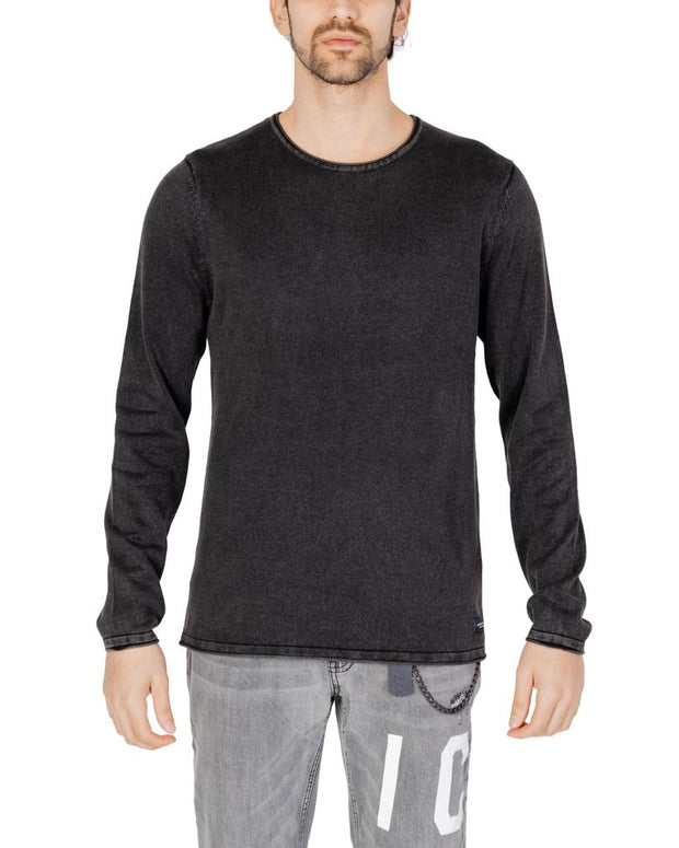 Black Cotton Sweatshirt