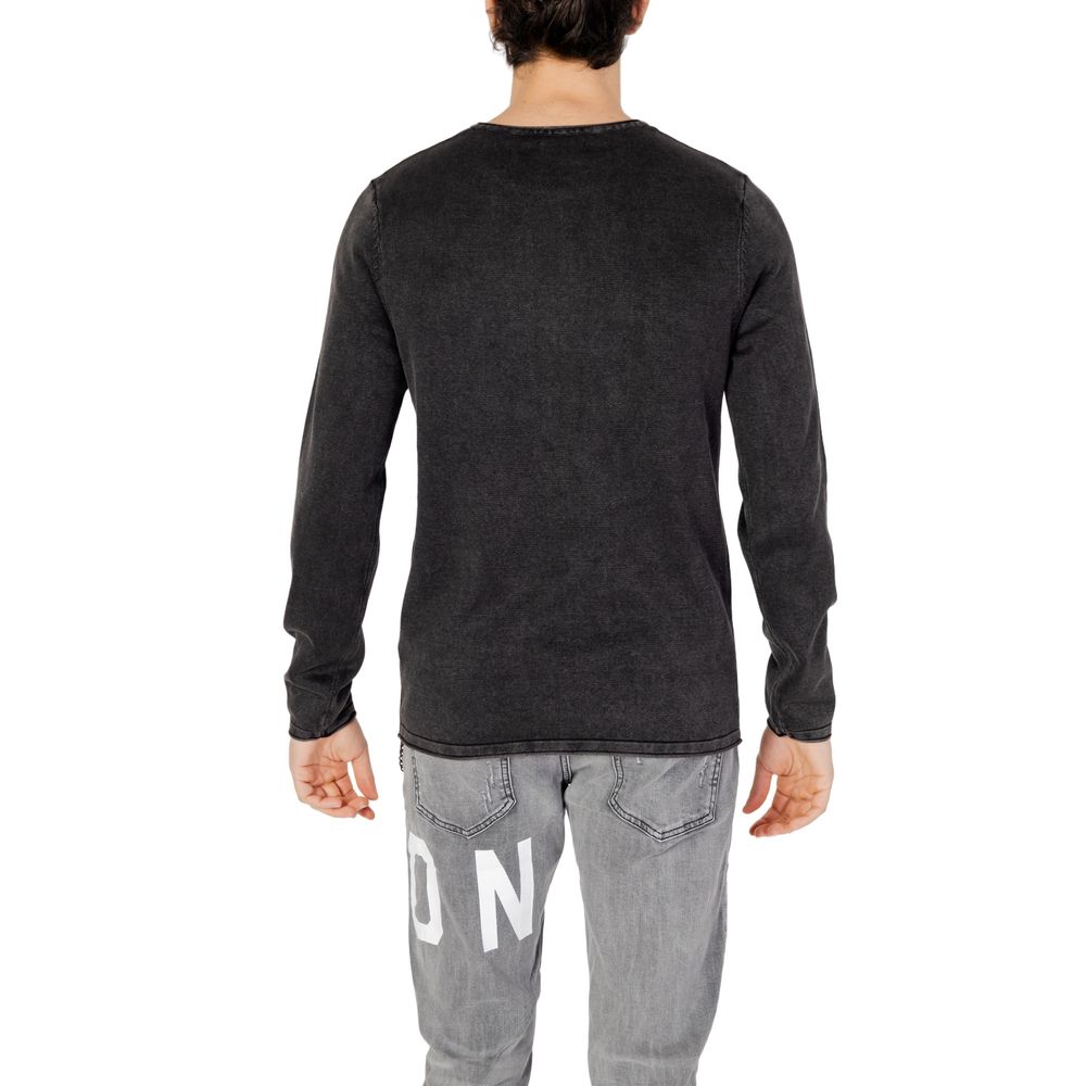 Black Cotton Sweatshirt