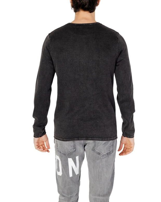 Black Cotton Sweatshirt