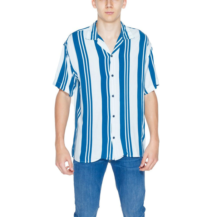 Blue Viscose Shortsleeve