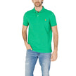 Green Cotton Polo Shirt