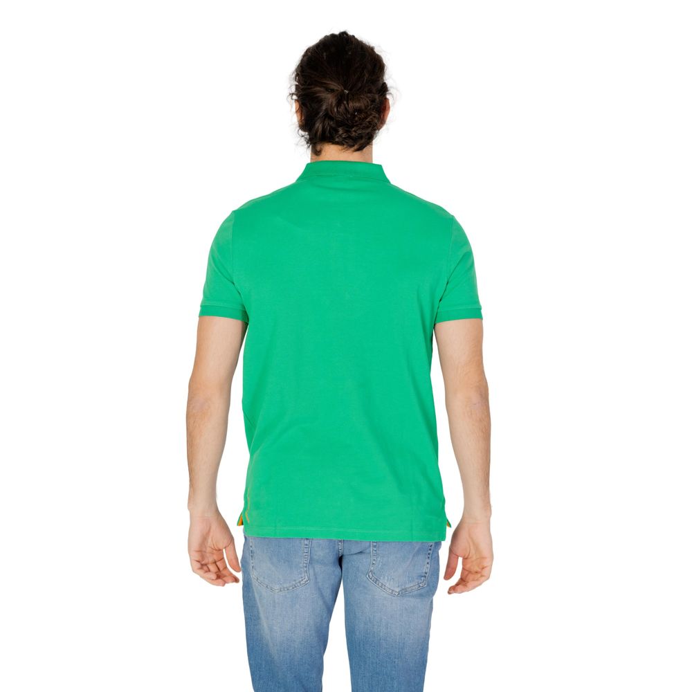 Green Cotton Polo Shirt