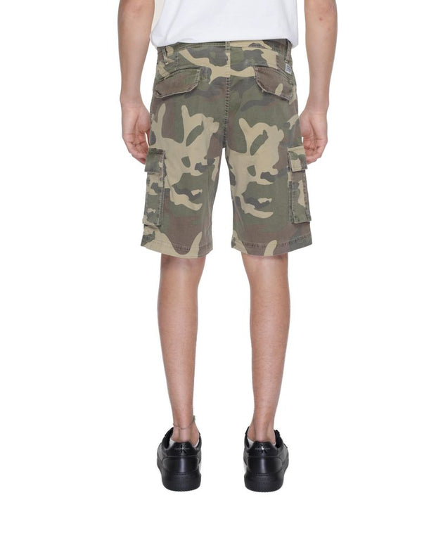 Beige Cotton Bermuda