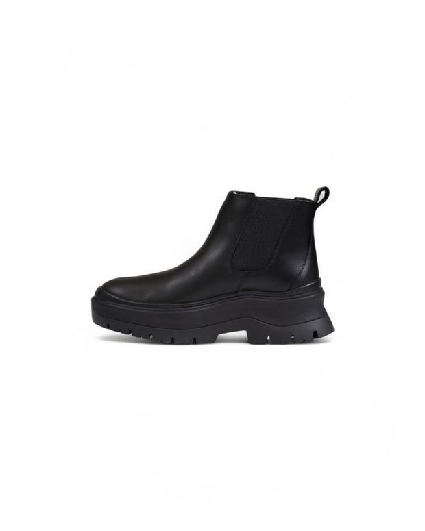 Black Leather Ankle