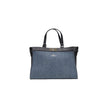 Blue Cotton Handbag