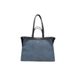 Blue Cotton Handbag