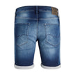 Blue Cotton Short