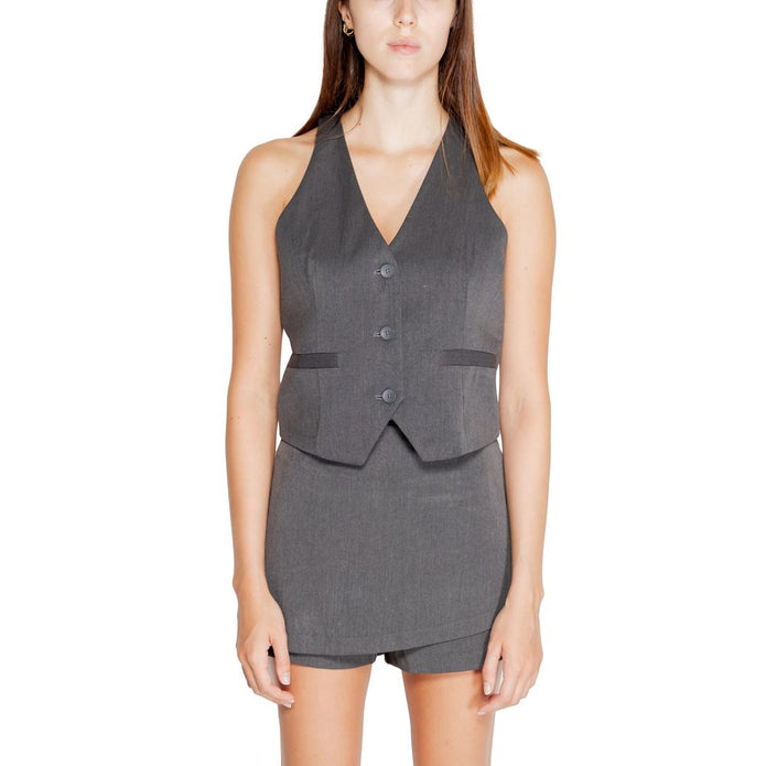 Gray Recycled Polyester Vest