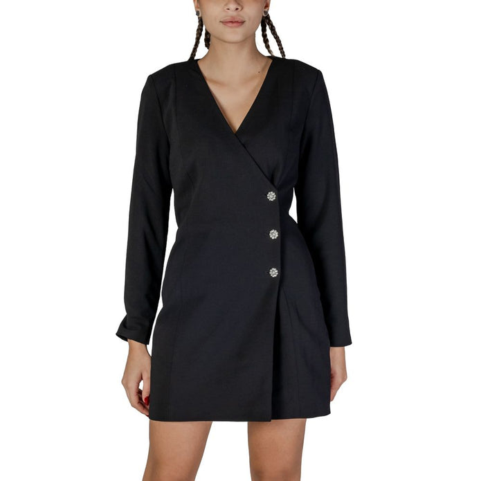 Black Polyester Dress