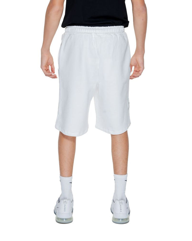 White Cotton Bermuda Shorts
