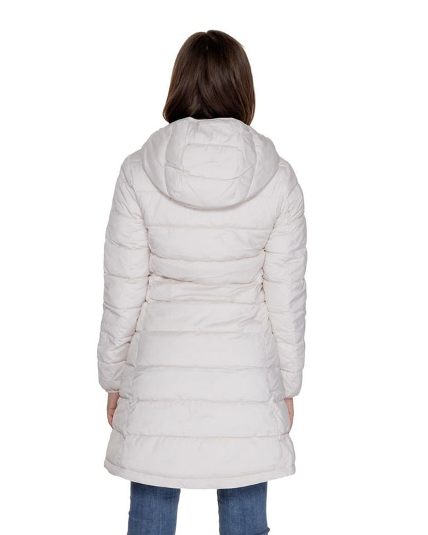 White Polyester Jackets & Coat