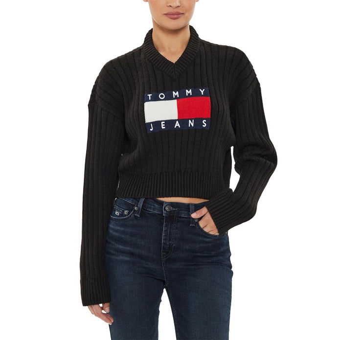 Black Recycled Polyester Sweater