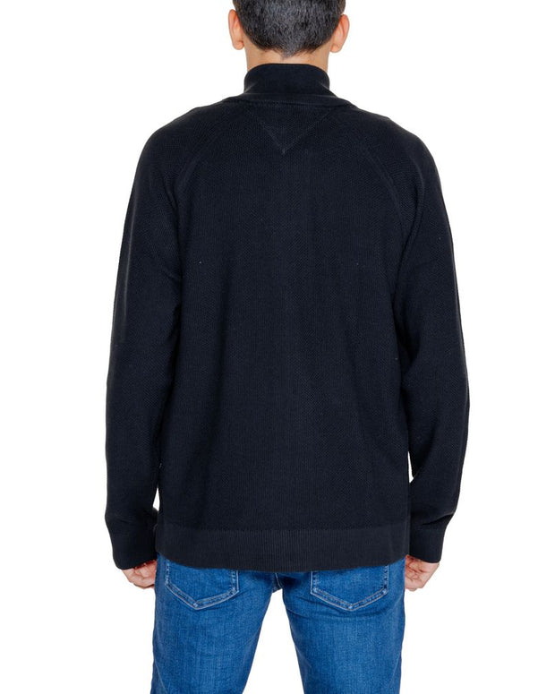 Black Cotton Cardigan