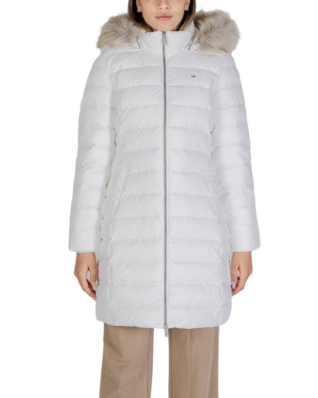 White Recycled Polyester Jackets & Coat