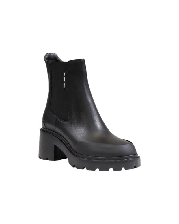 Black Leather Ankle