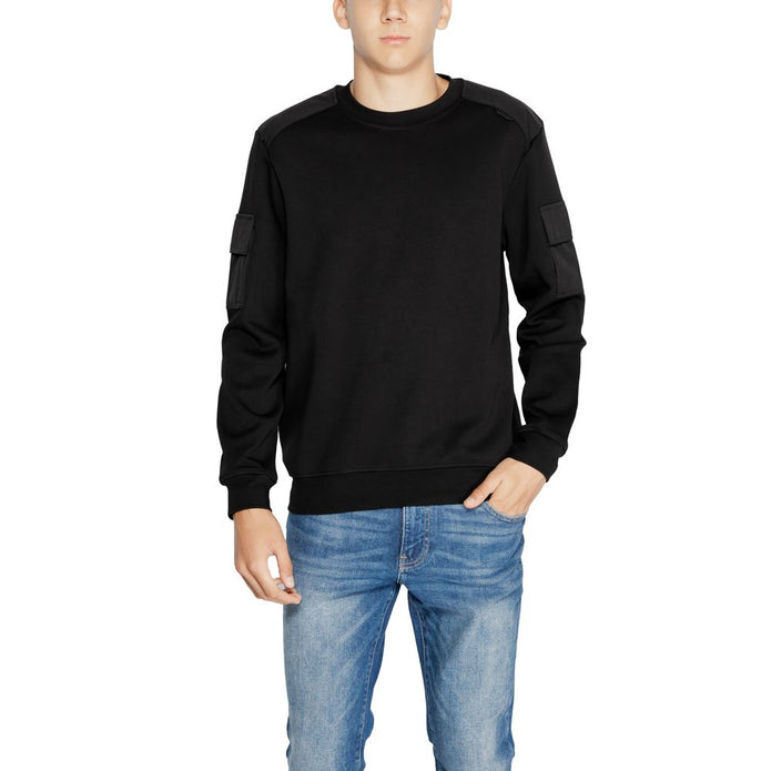 Black Cotton Sweater