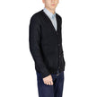 Black Polyester Cardigan