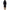 Black Polyester Trench Coat