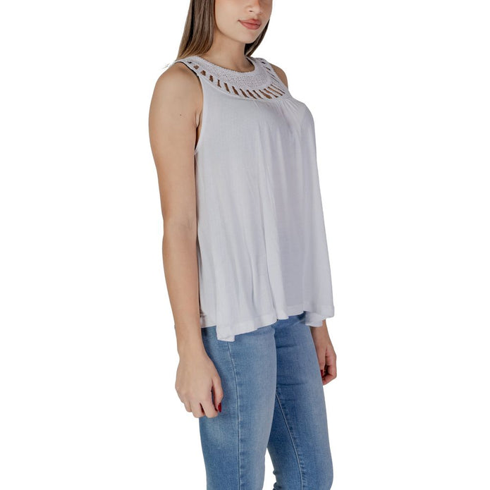 White Viscose Tops & T-Shirt