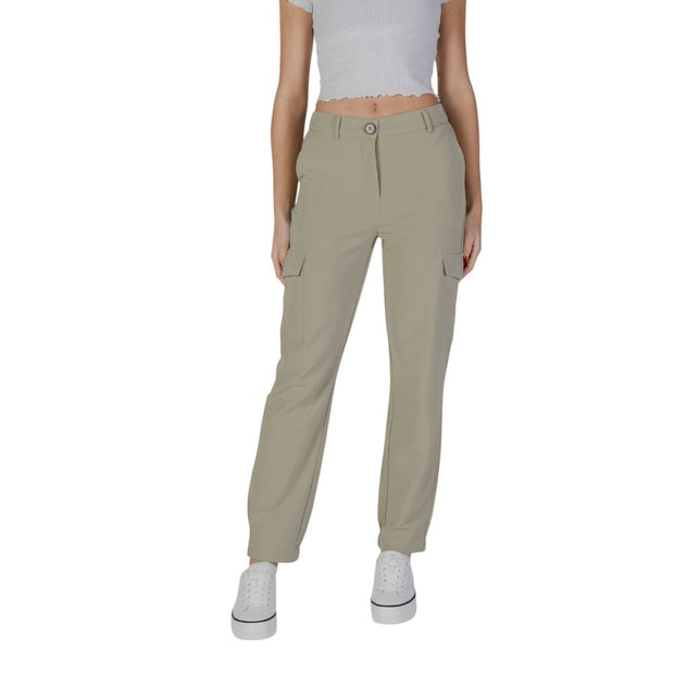 Green Polyester Pant