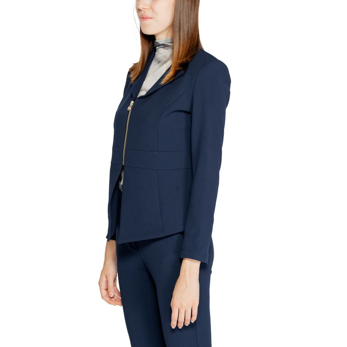 Blue Polyester Suits & Blazer