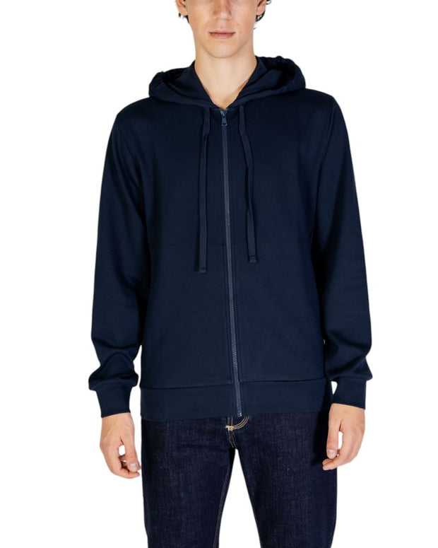 Blue Polyester Hoody