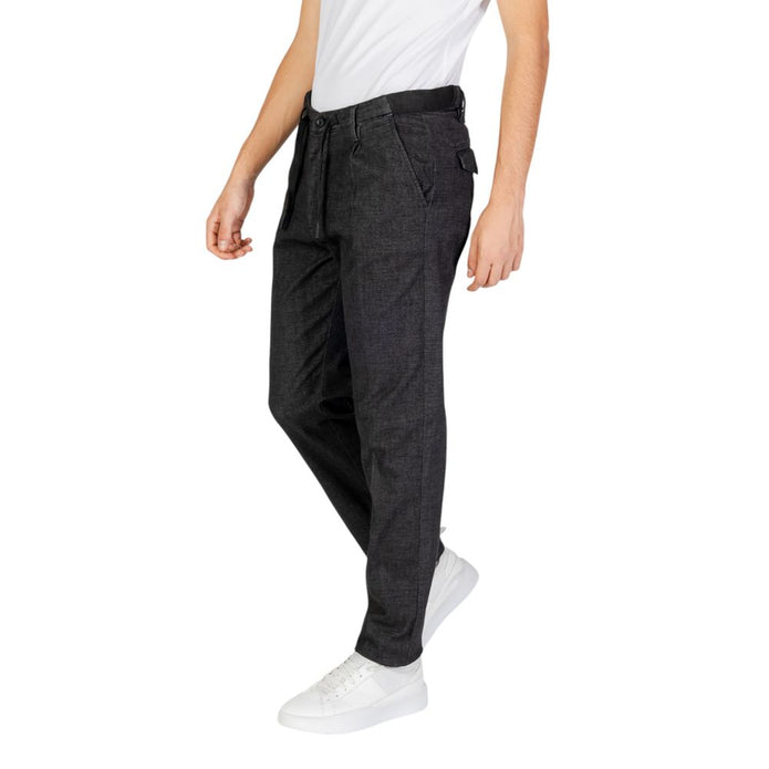 Black Cotton Jeans & Pant