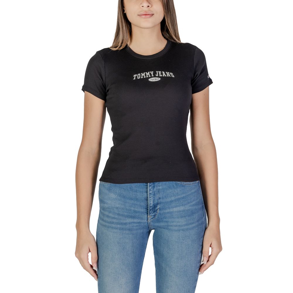 Black Cotton Tops & T-Shirt