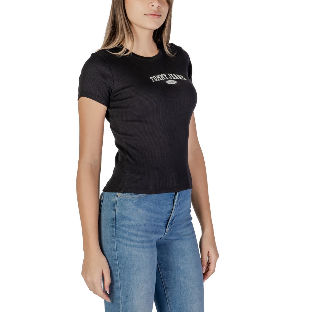 Black Cotton Tops & T-Shirt