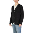 Black Cotton Cardigan