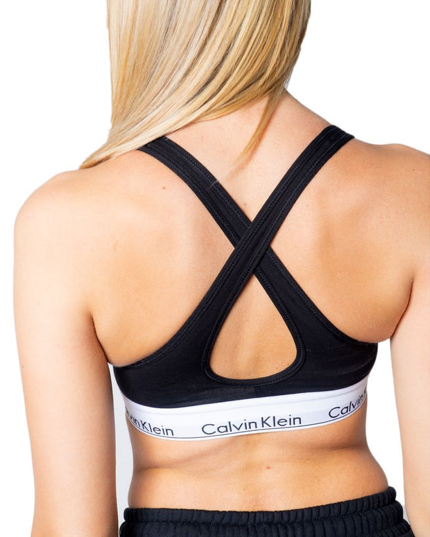 Black Polyester Bra